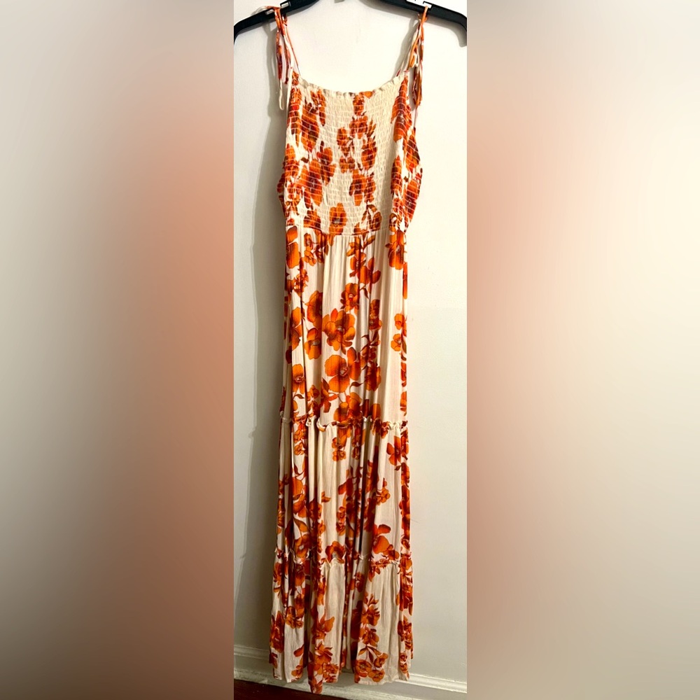 Free people intimately garden party floral maxi dress size xs